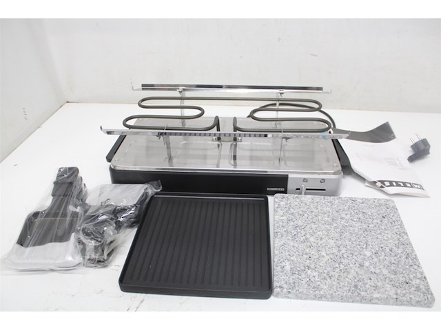 Melissa raclette grill met halve steen zwart - afbeelding 4 van  5