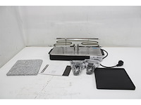 Melissa raclette grill met halve steen zwart - afbeelding 4 van  5
