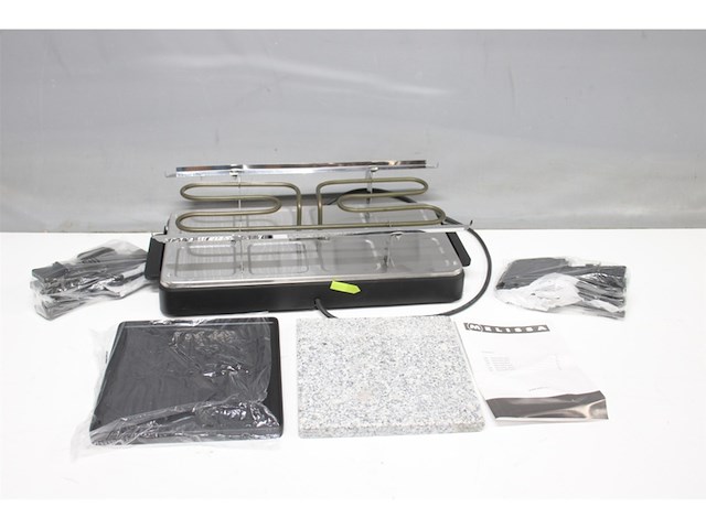 Melissa raclette grill met halve steen zwart - afbeelding 4 van  5