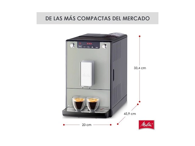 Melitta caffeo solo sandy e950877 volautomatische espressomachine grijs - afbeelding 4 van  4