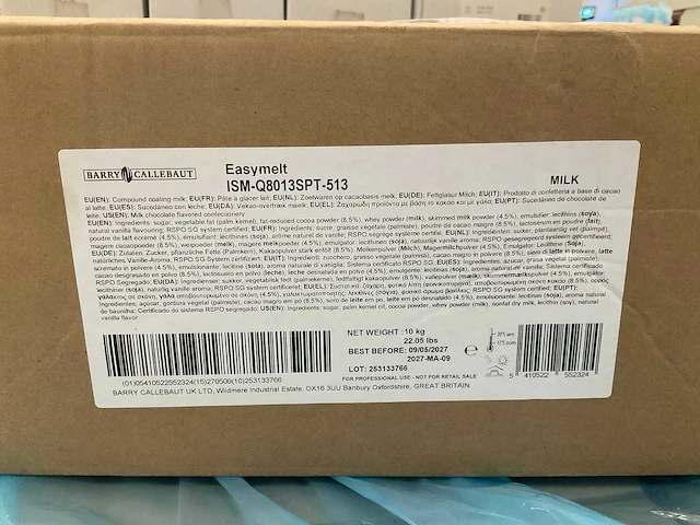 Melk chocola druppels 10kg (15x) - afbeelding 3 van  3