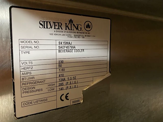 Melk dispenser, silver king, sk15maj - afbeelding 3 van  6