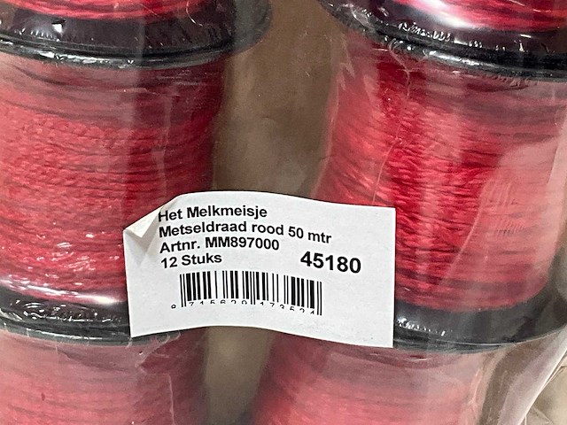 Melkmeisje metselkoord rood 50m (36x) - afbeelding 6 van  6