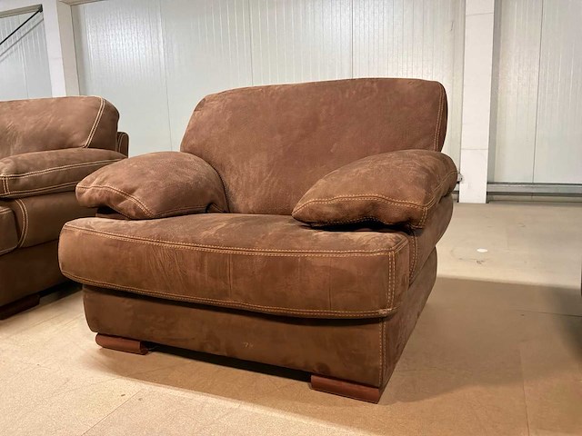 Melle leren fauteuil - afbeelding 1 van  10