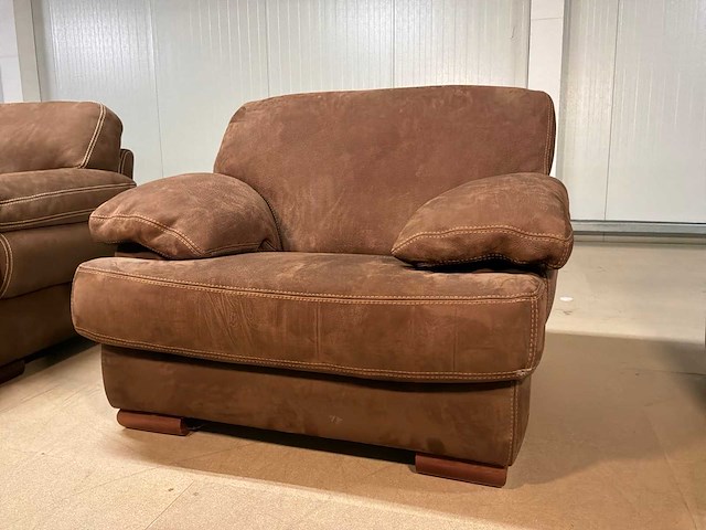 Melle leren fauteuil - afbeelding 4 van  10