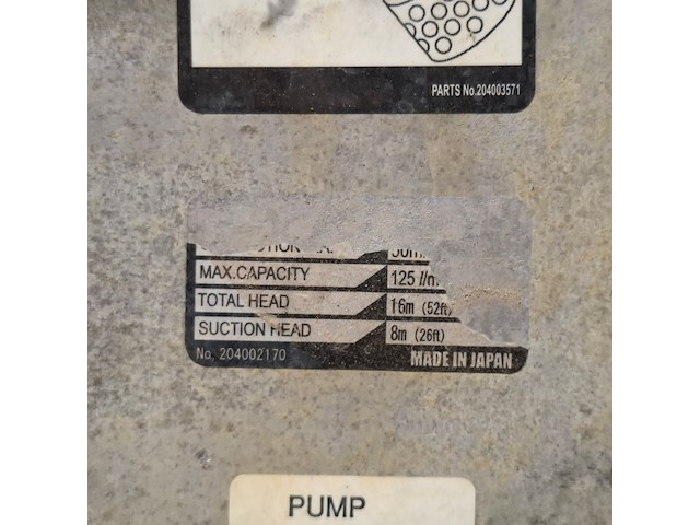 Membraanpomp 7,5m³ benzine daishin industries, smd50hx, bouwjaar 2021 - afbeelding 2 van  11
