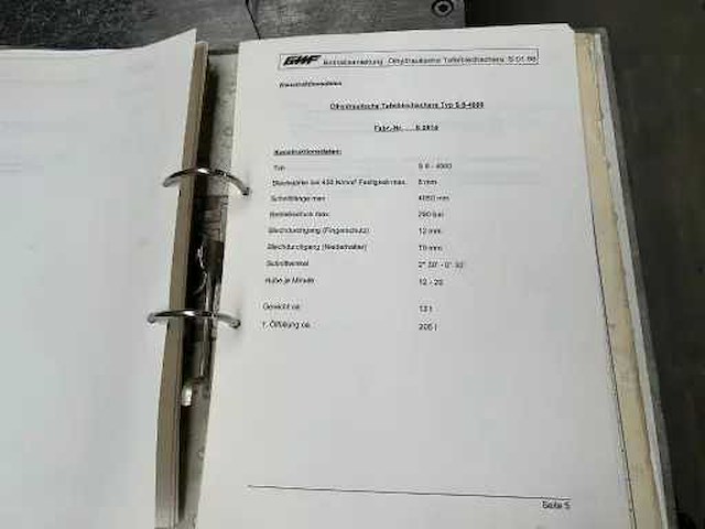 Mengele - s8-4000, 4050x8mm - cnc guillotineschaar - 1998 - afbeelding 5 van  13