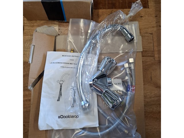 Mengkraan daalderop, lage druk, chroom - afbeelding 1 van  4