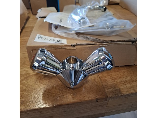 Mengkraan daalderop, lage druk, chroom - afbeelding 2 van  4