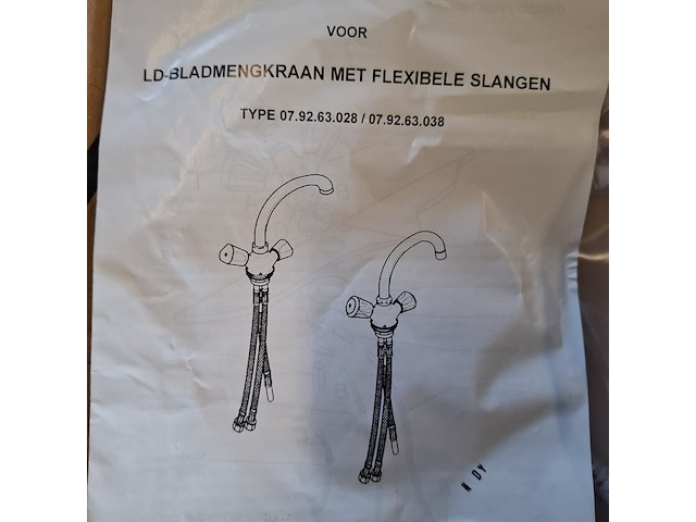 Mengkraan daalderop, lage druk, chroom - afbeelding 4 van  4