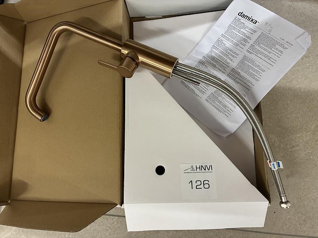 Mengkraan damixa silhouet kitchen mixer geborsteld koper. - afbeelding 2 van  2
