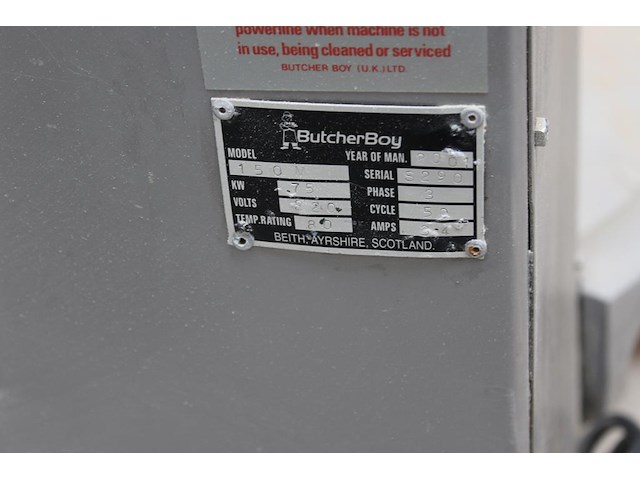 Mengmachine butcherboy 150m. bouwjaar 2001. - afbeelding 2 van  4