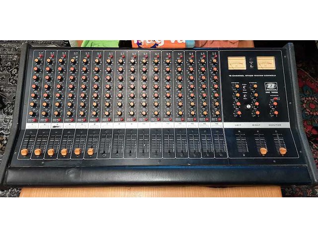 Mengpaneel, dynacord, mc1600, zwart, 1979 - afbeelding 3 van  11