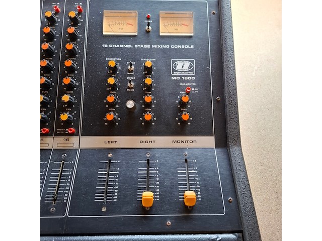 Mengpaneel, dynacord, mc1600, zwart, 1979 - afbeelding 5 van  11