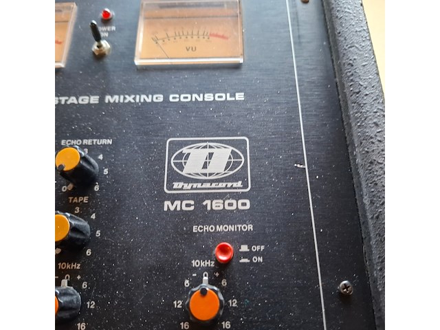Mengpaneel, dynacord, mc1600, zwart, 1979 - afbeelding 6 van  11