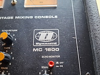 Mengpaneel, dynacord, mc1600, zwart, 1979 - afbeelding 6 van  11