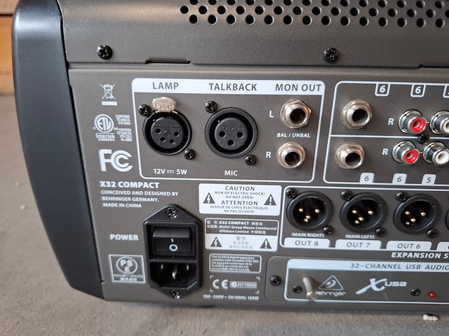 Mengtafel, behringer, x32 compact, s16 snake in flightcase - afbeelding 11 van  11