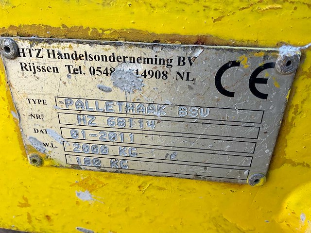 Mennens 2000kg pallethaak - afbeelding 5 van  6