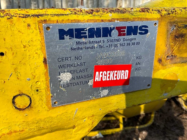 Mennens 2000kg pallethaak - afbeelding 6 van  6