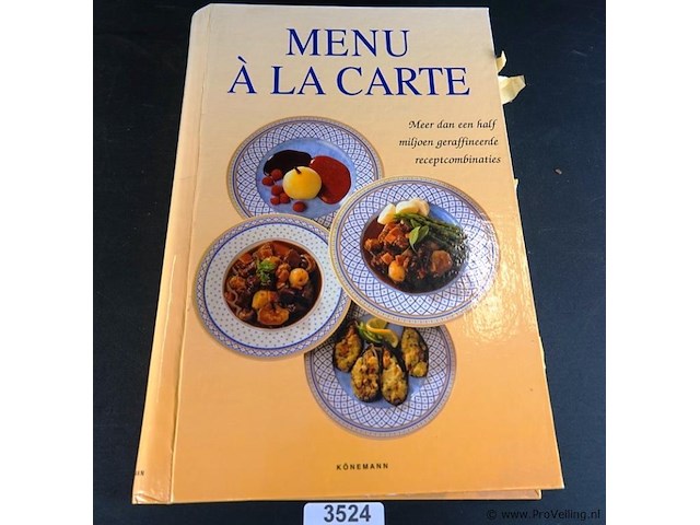 Menu a la carte - afbeelding 1 van  5