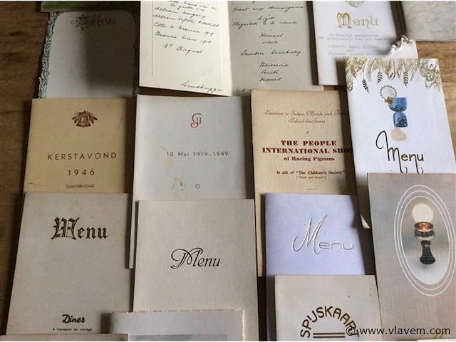 Menukaarten vnl j'50-60 - afbeelding 3 van  4