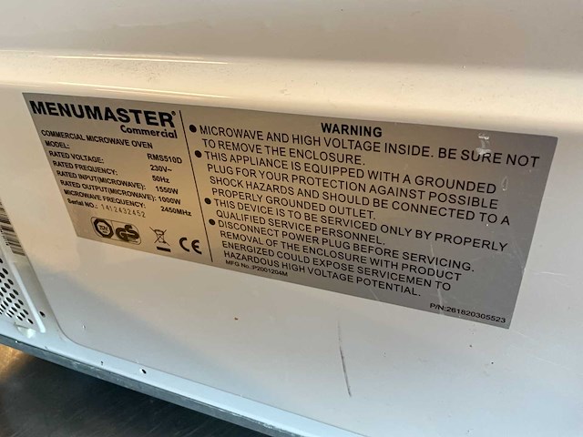Menumaster rms510d magnetron - afbeelding 7 van  7