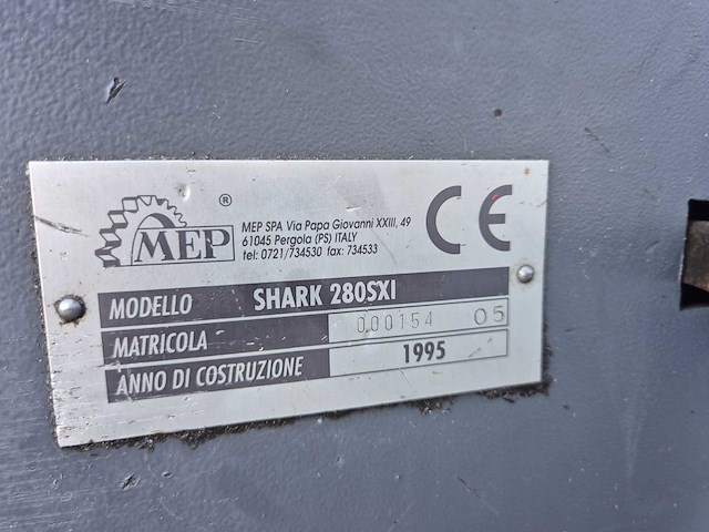 Mep shark - 280 sxi - lintzaagmachine - afbeelding 15 van  20