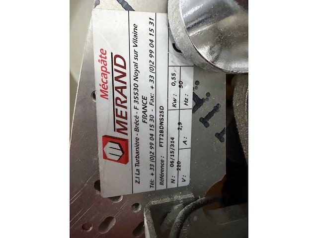 Merand - trégor tradition ftt2bdns25d - stokbroodmachine - afbeelding 7 van  10