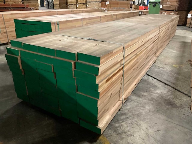 Meranti balken 63x205 mm gevingerlast en gelamineerd (50x) - afbeelding 2 van  6