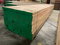 Meranti balken 63x86 mm gevingerlast en gelamineerd (121x) - afbeelding 3 van  7