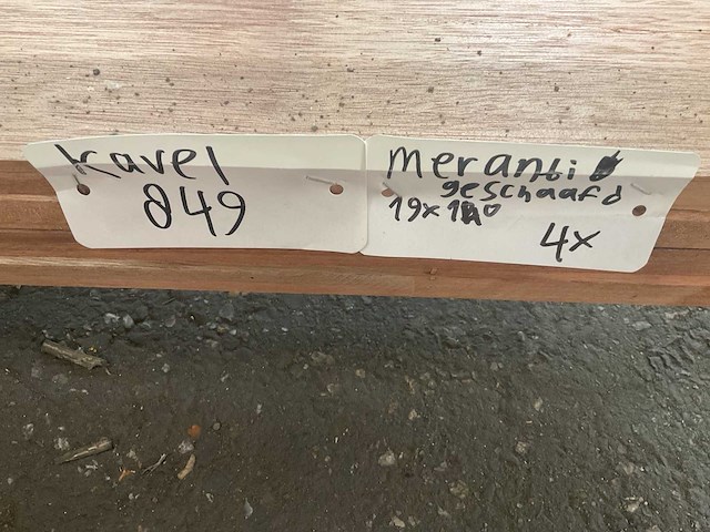 Meranti geschaafd 190x1400 mm (4x) - afbeelding 5 van  5