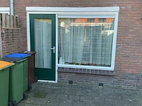 Meranti hardhouten buitendeur, hr++ glas; lage borstwering, houtkleur, lage borstwering | pallet c