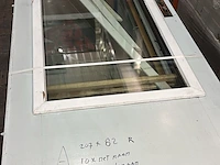 Meranti hardhouten buitendeur, hr++ glas; lage borstwering, houtkleur, pallet b - afbeelding 2 van  8