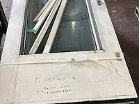 Meranti hardhouten buitendeur, hr++ glas; lage borstwering, houtkleur, pallet b - afbeelding 5 van  8