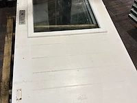 Meranti hardhouten buitendeur, hr++ glas; lage borstwering, houtkleur, pallet b - afbeelding 7 van  8