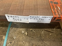 Meranti ongeschaafd 25x135 cm (2x) - afbeelding 4 van  4