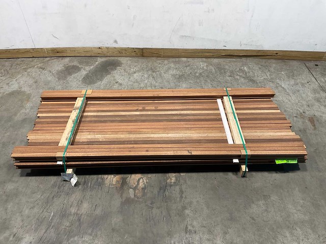 Merbau hardhouten stolpnaald profiel-n 215x5,6x4 cm (30x) - afbeelding 2 van  8