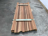 Merbau hardhouten stolpnaald profiel-n 215x5,6x4 cm (30x) - afbeelding 4 van  8