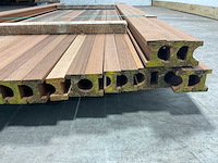 Merbau hardhouten stolpnaald profiel-n 215x5,6x4 cm (30x) - afbeelding 7 van  8