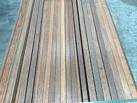 Merbau hardhouten stolpnaald profiel-n sponning - 215x5,6x4 cm (297x) - afbeelding 6 van  9