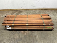 Merbau hardhouten tongnaald profiel-n1 - 215x4,9x3,5 cm (179x) - afbeelding 2 van  9