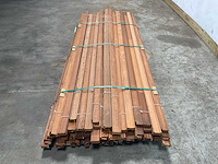 Merbau hardhouten tongnaald profiel-n1 - 215x4,9x3,5 cm (179x) - afbeelding 5 van  9