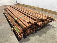 Merbau hardhouten tongnaald profiel-n1 - 215x4,9x3,5 cm (179x) - afbeelding 6 van  9