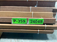 Merbau hardhouten tongnaald profiel-n1 - 215x4,9x3,5 cm (179x) - afbeelding 7 van  9