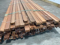Merbau hardhouten tongnaald profiel-n1 - 215x4,9x3,5 cm (179x) - afbeelding 3 van  9