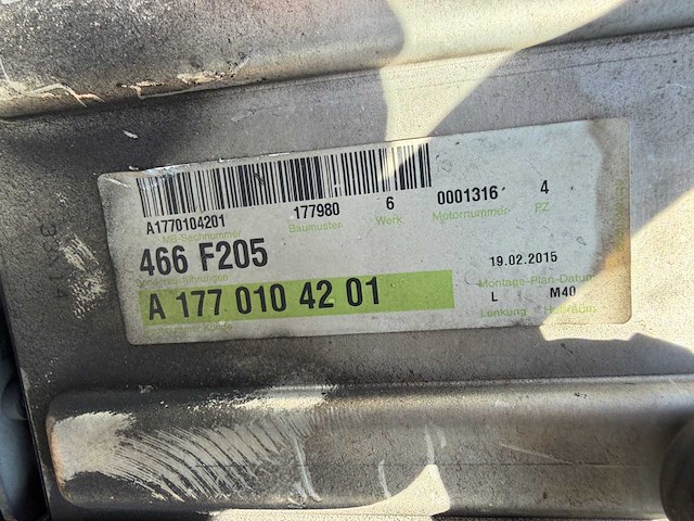 Mercedes 2015 m177.980, 3.982 cc v8 biturbo. - afbeelding 13 van  22