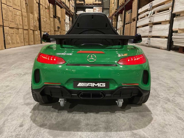 Mercedes amg gt r groen elektrische kinderauto - afbeelding 8 van  59