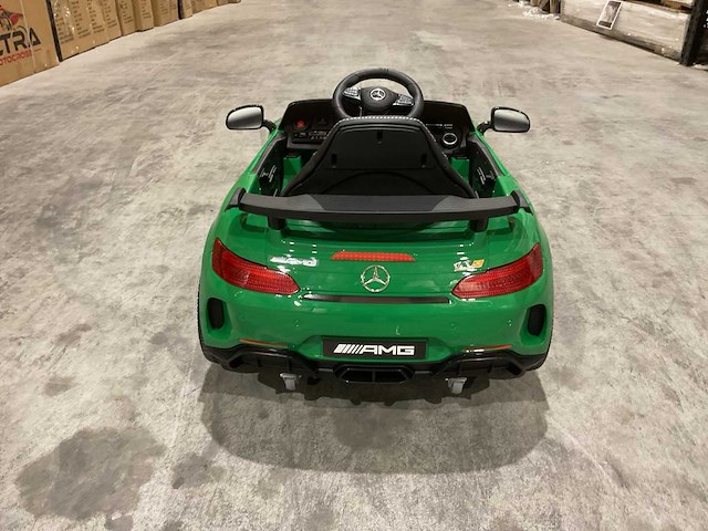 Mercedes amg gt r groen elektrische kinderauto - afbeelding 1 van  70