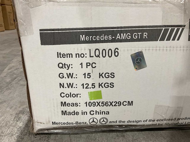 Mercedes amg gt r wit lq006 speelgoed - afbeelding 4 van  35