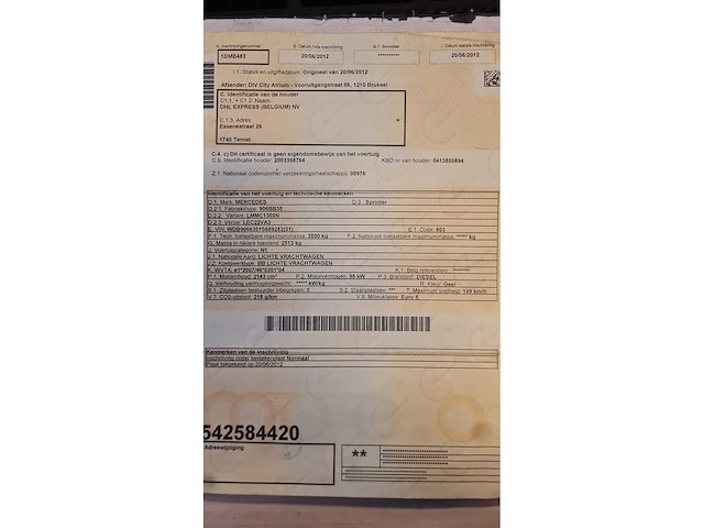 Mercedes benz - 313cdi - sprinter - belgie - afbeelding 7 van  15